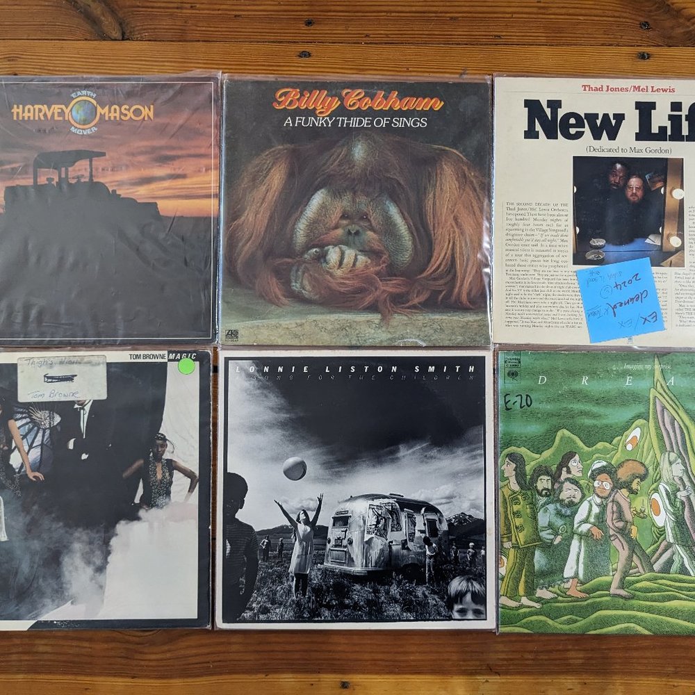 vinyl record lot #jazz/funk/soul 6 albums (Billy Cobham, Lonnie Liston Smith, )